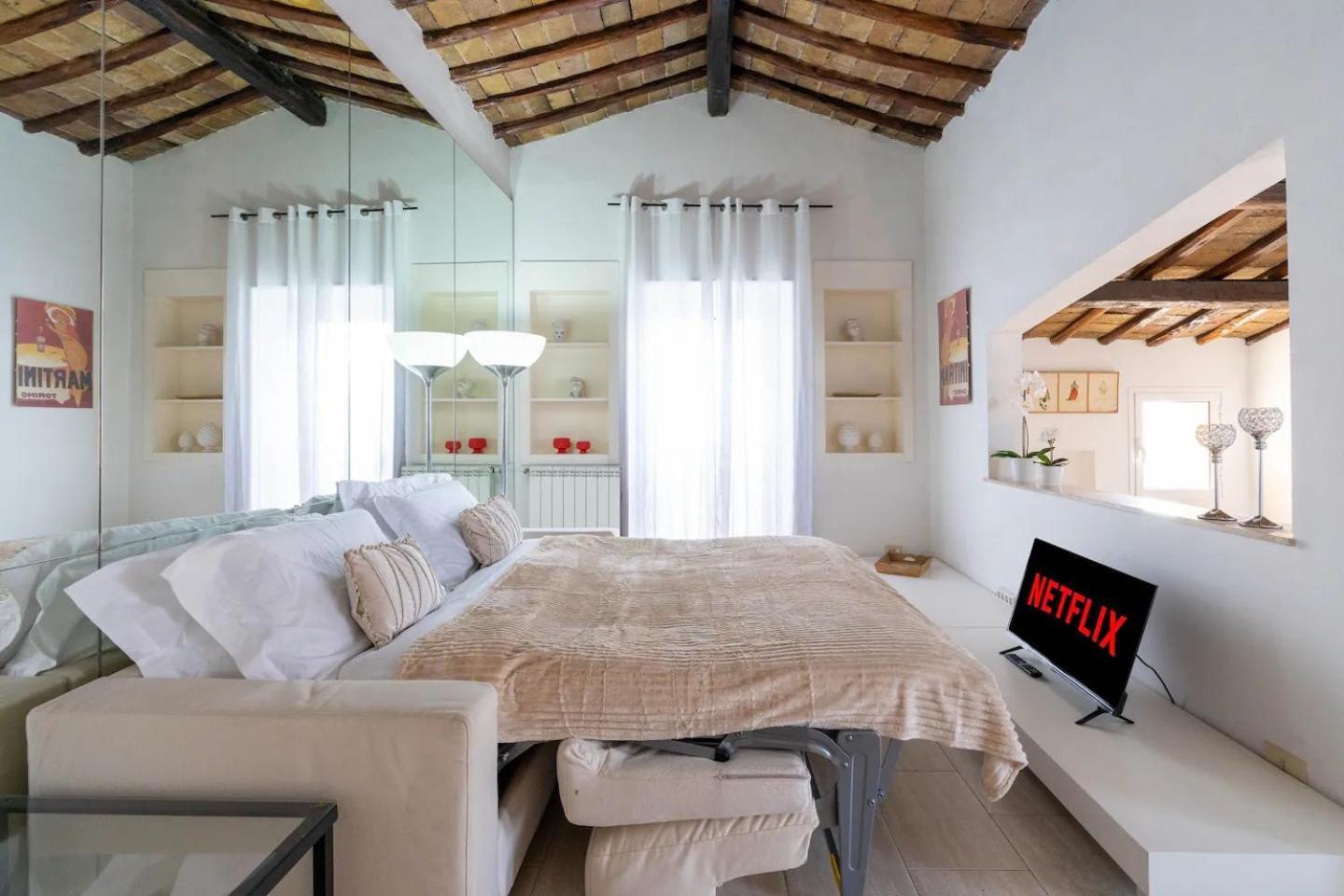 15 Min From Piazza Venezia Skyline Sanctuary In Trastevere Exterior photo